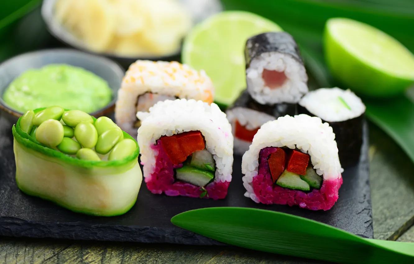Фото обои еда, суши, морепродукты