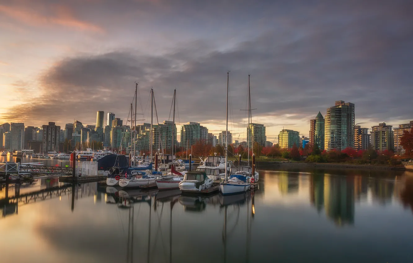 Фото обои город, Stanley Park, Vancouver BC