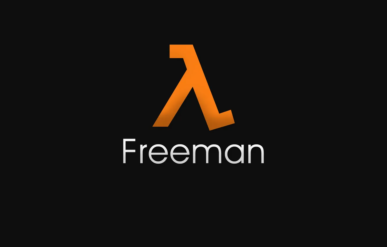 Фото обои логотип, half-life, freeman
