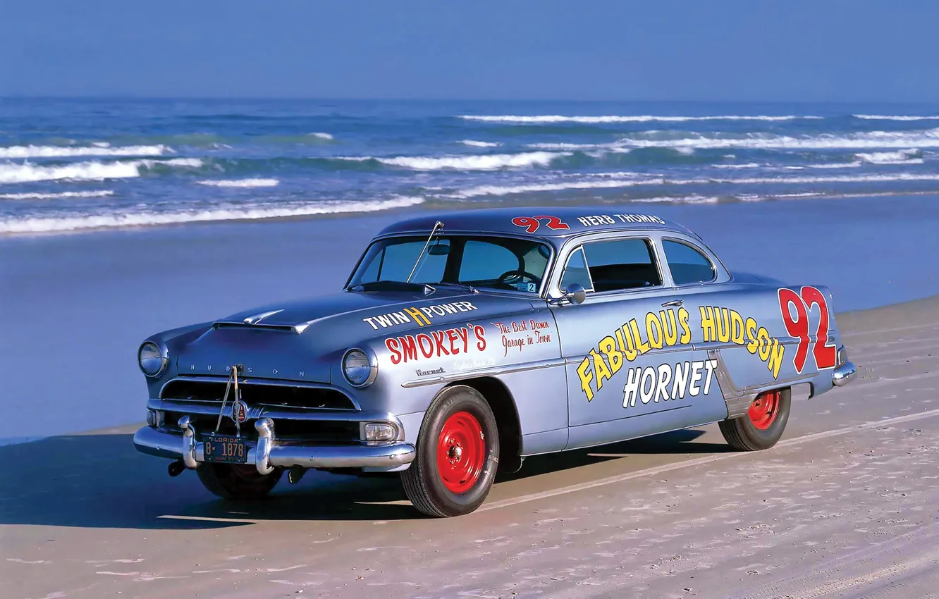 Фото обои машина, автомобиль, ретро автомобили, Hudson, Hudson Hornet 1954
