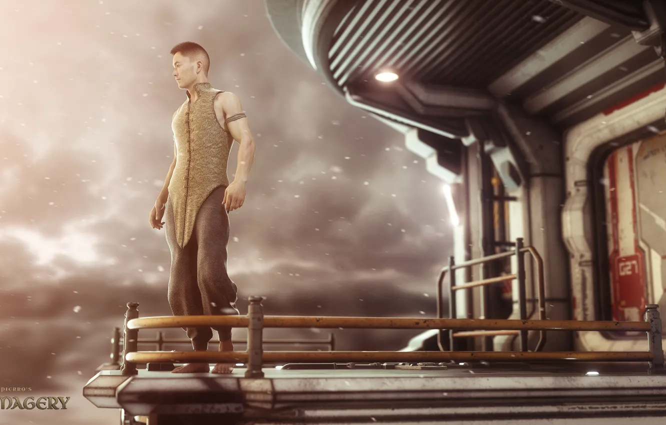 Фото обои мужик, площадка, Just Lee