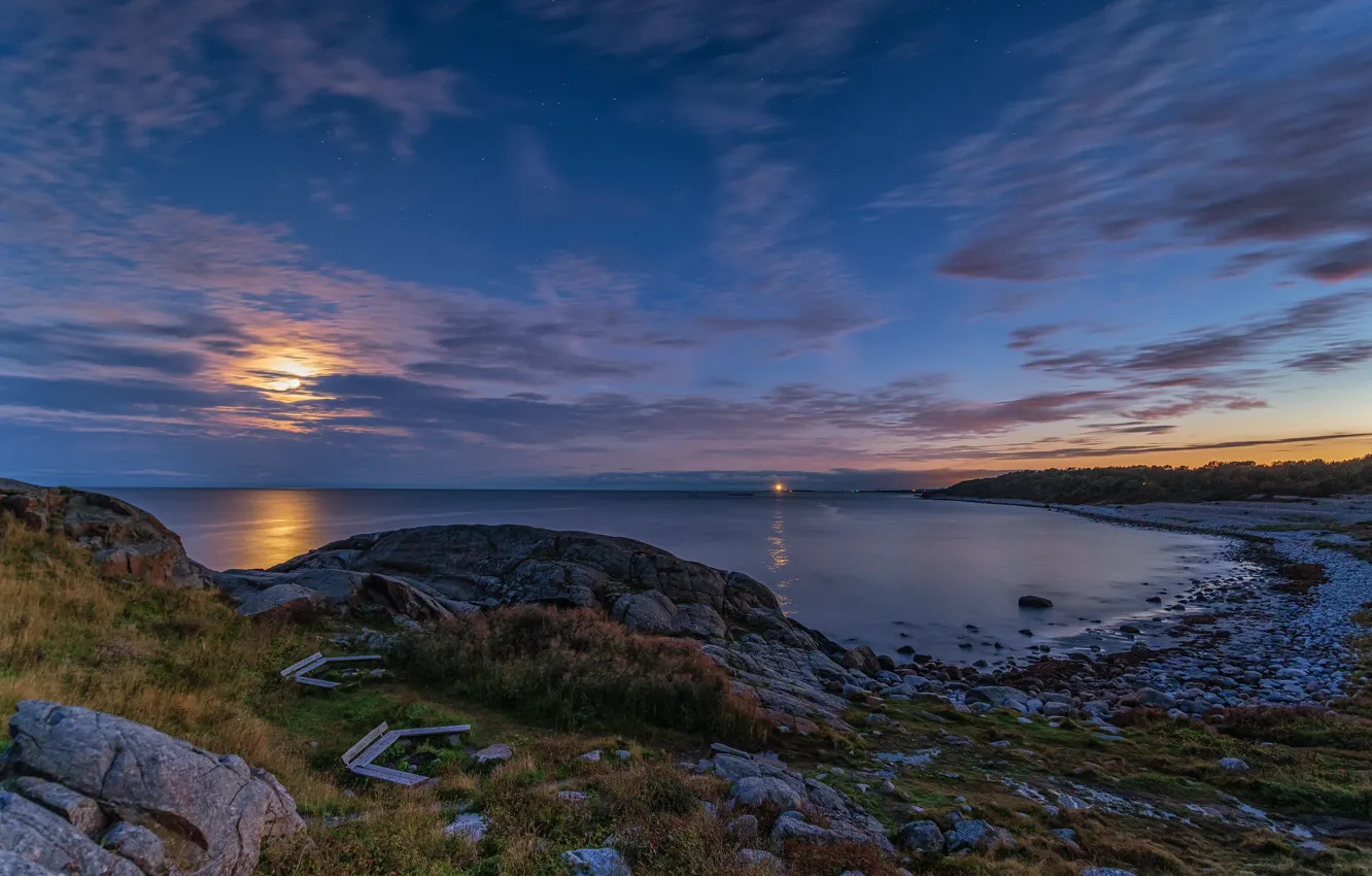 Фото обои вечер, Норвегия, Norway, Raet National park