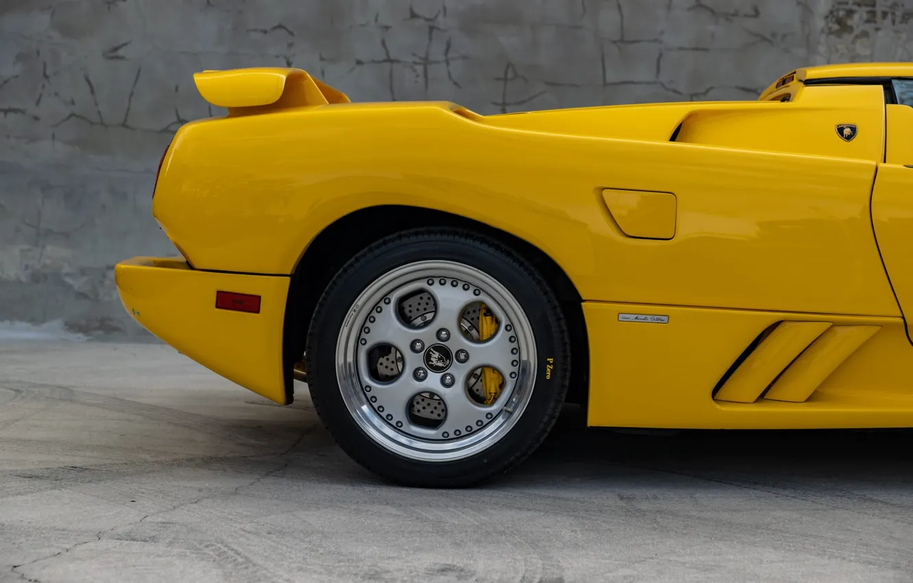 Фото обои Lamborghini, lambo, Diablo, wheel, Lamborghini Diablo VT Roadster