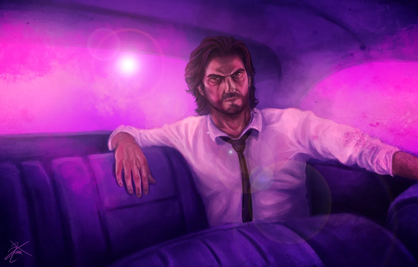 Фото обои арт, game, art, Bigby, Бигби, The Wolf among Us