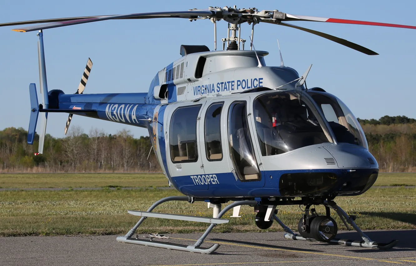 Фото обои helicopter, 407, Virginia State Police, 2000 Bell