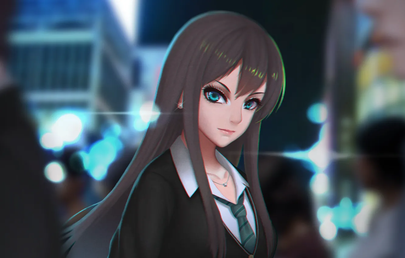 Фото обои девушка, человек, anime, art, idolmaster, Rin Shibuya