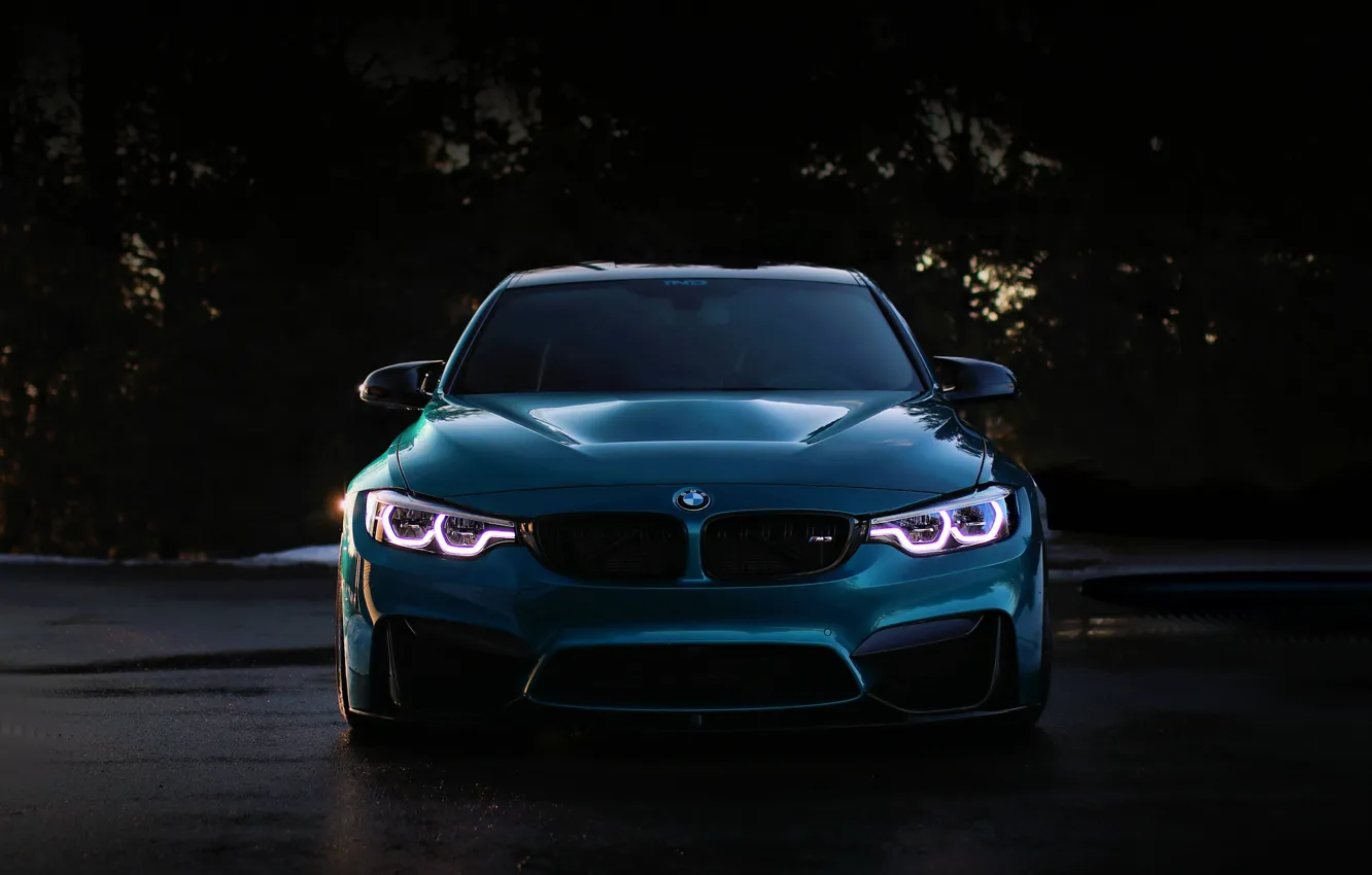 Фото обои BMW, Blue, Predator, F80, Sight, LED