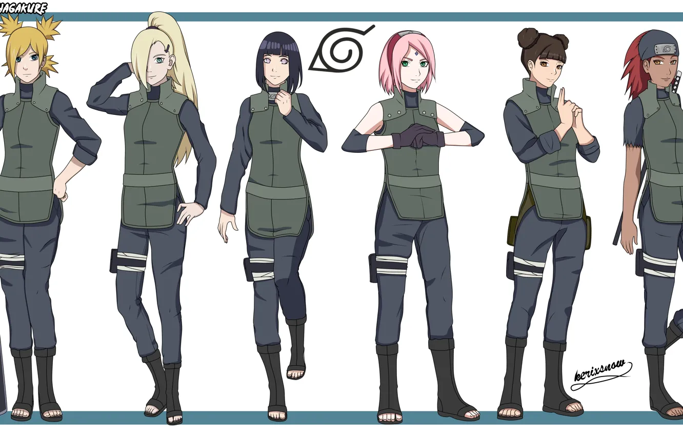 Фото обои game, Naruto, Sakura, anime, pretty, ninja, asian, Temari