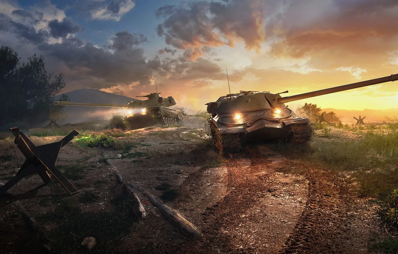 Фото обои танк, Game, ИС-7, Мир танков, World of Tanks, T110E5, советский танк, Wargaming.net