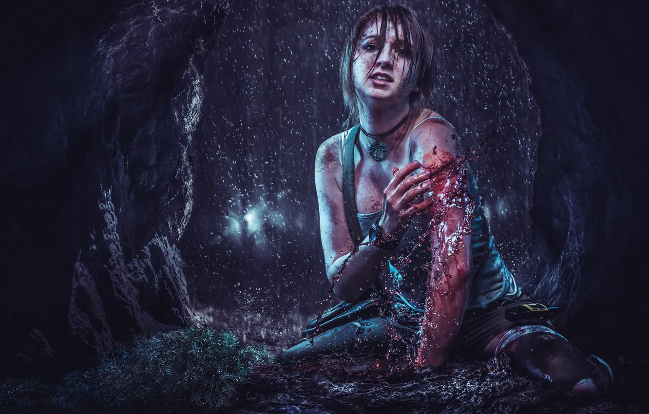 Фото обои Девушка, Tomb Raider, Лара Крофт, Square Enix, Lara Croft, Косплей, Cosplay, Microsoft Studios