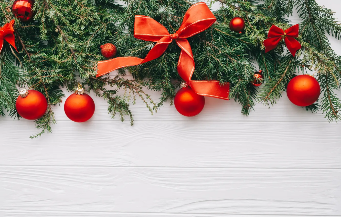 Фото обои украшения, шары, Новый Год, Рождество, Christmas, wood, New Year, decoration