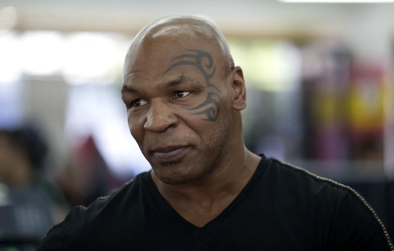 Фото обои взгляд, тату, актер, боксер, Mike Tyson, Майк Тайсон, Michael Gerard Tyson