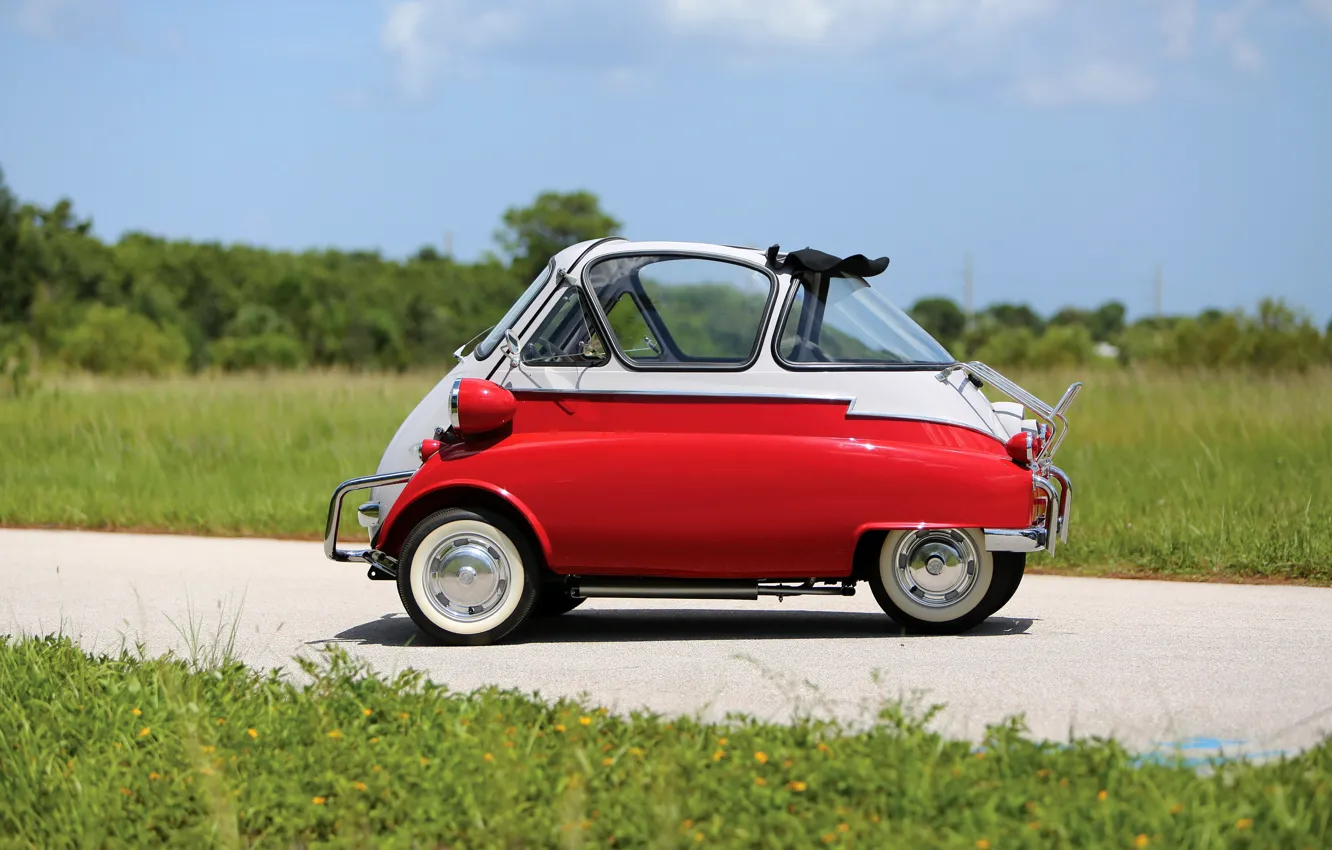 Фото обои BMW, Classic, 1957, Classic car, BMW Isetta 300 Bubble Window, Isetta