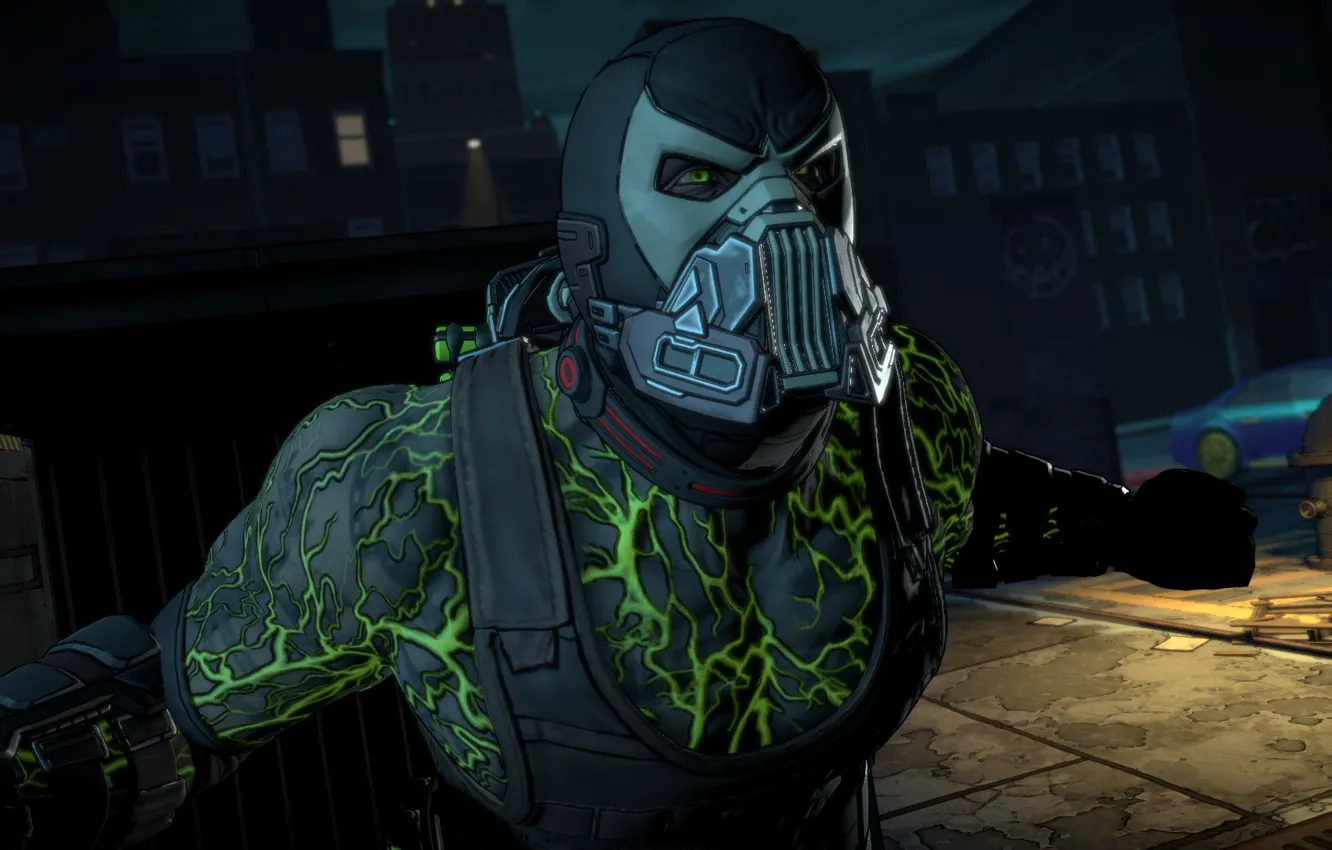 Фото обои маска, вены, game, mask, DC Comics, Bane, бейн, uniform