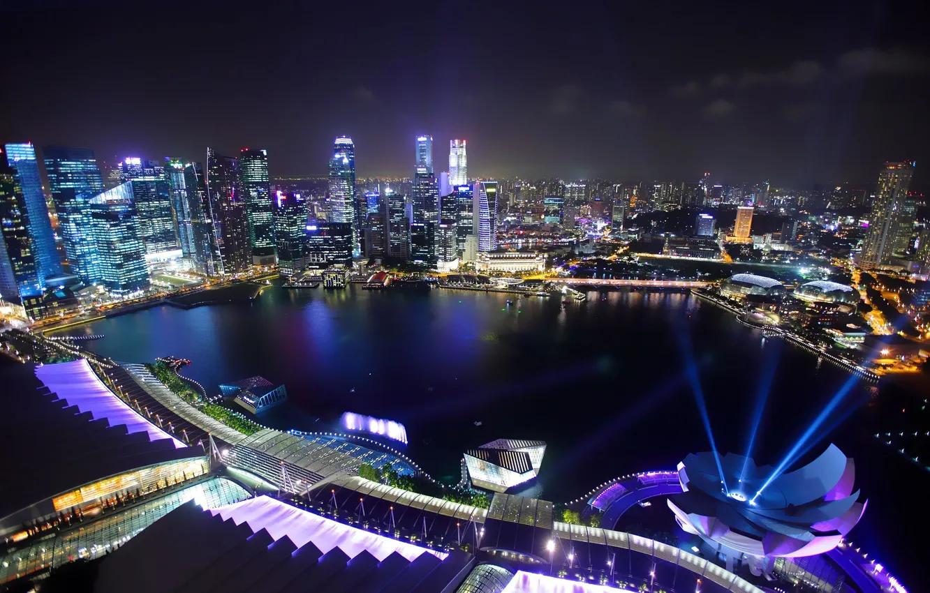 Фото обои city, город, Сингапур, Singapore