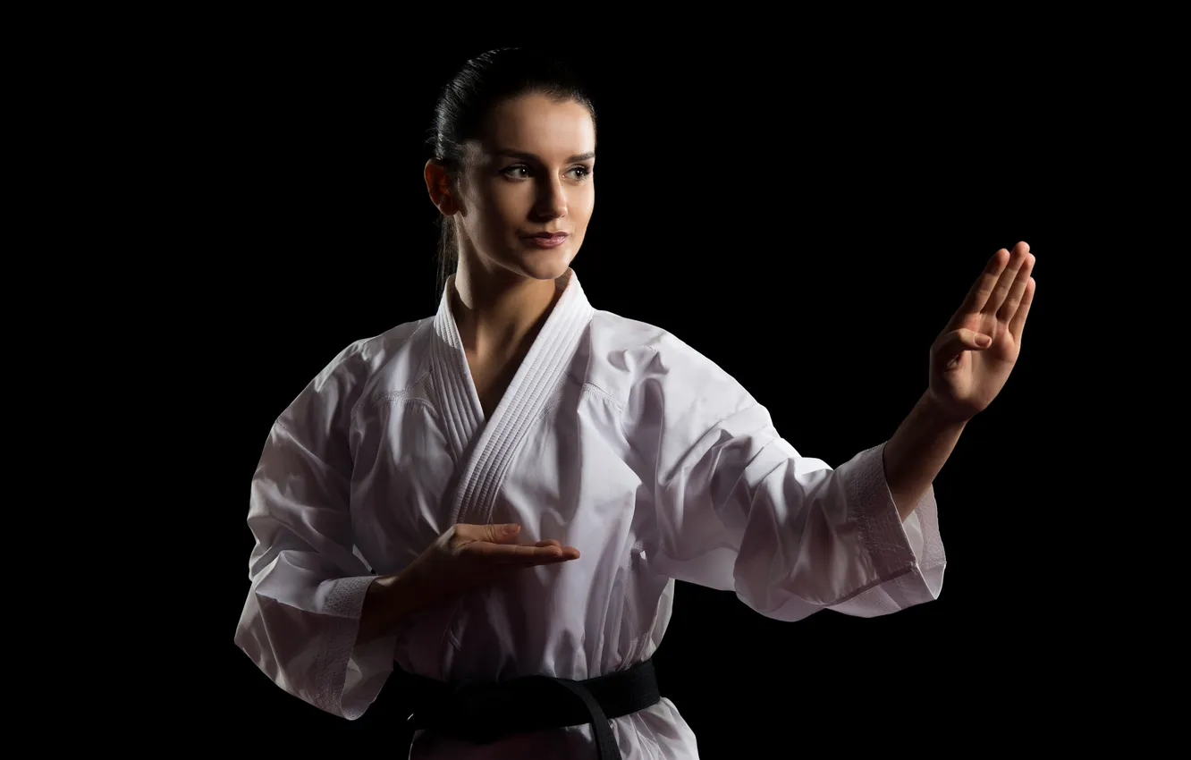 Фото обои girl, hair, hand, human, japanese, healthy, karate, judo