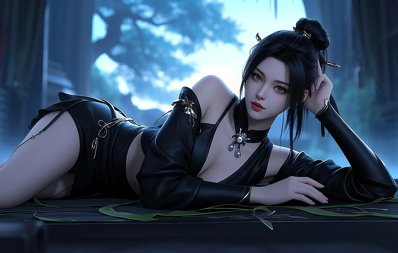 Фото обои girl, sexy, woman, AI CG
