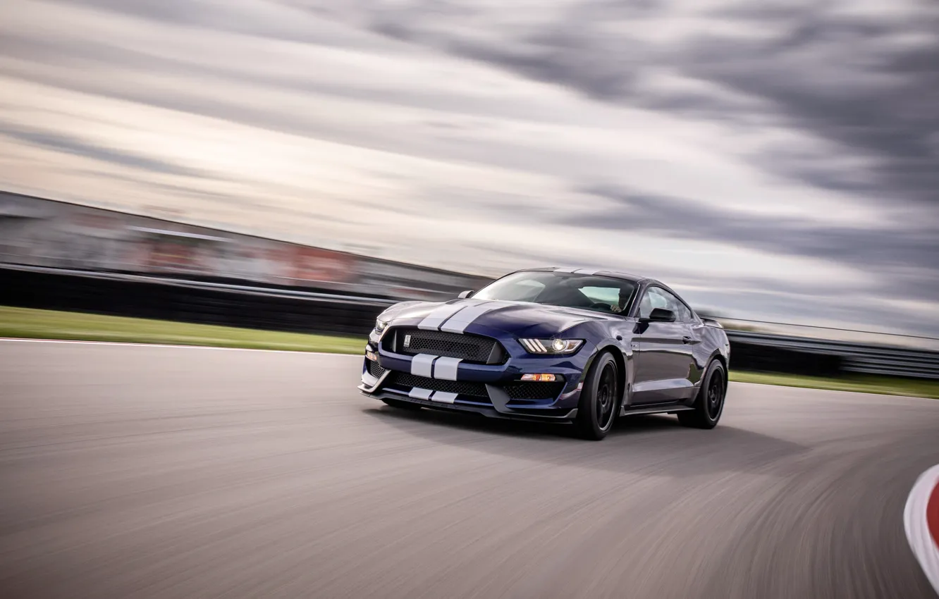 Фото обои скорость, Mustang, Ford, Shelby, GT350, 2019
