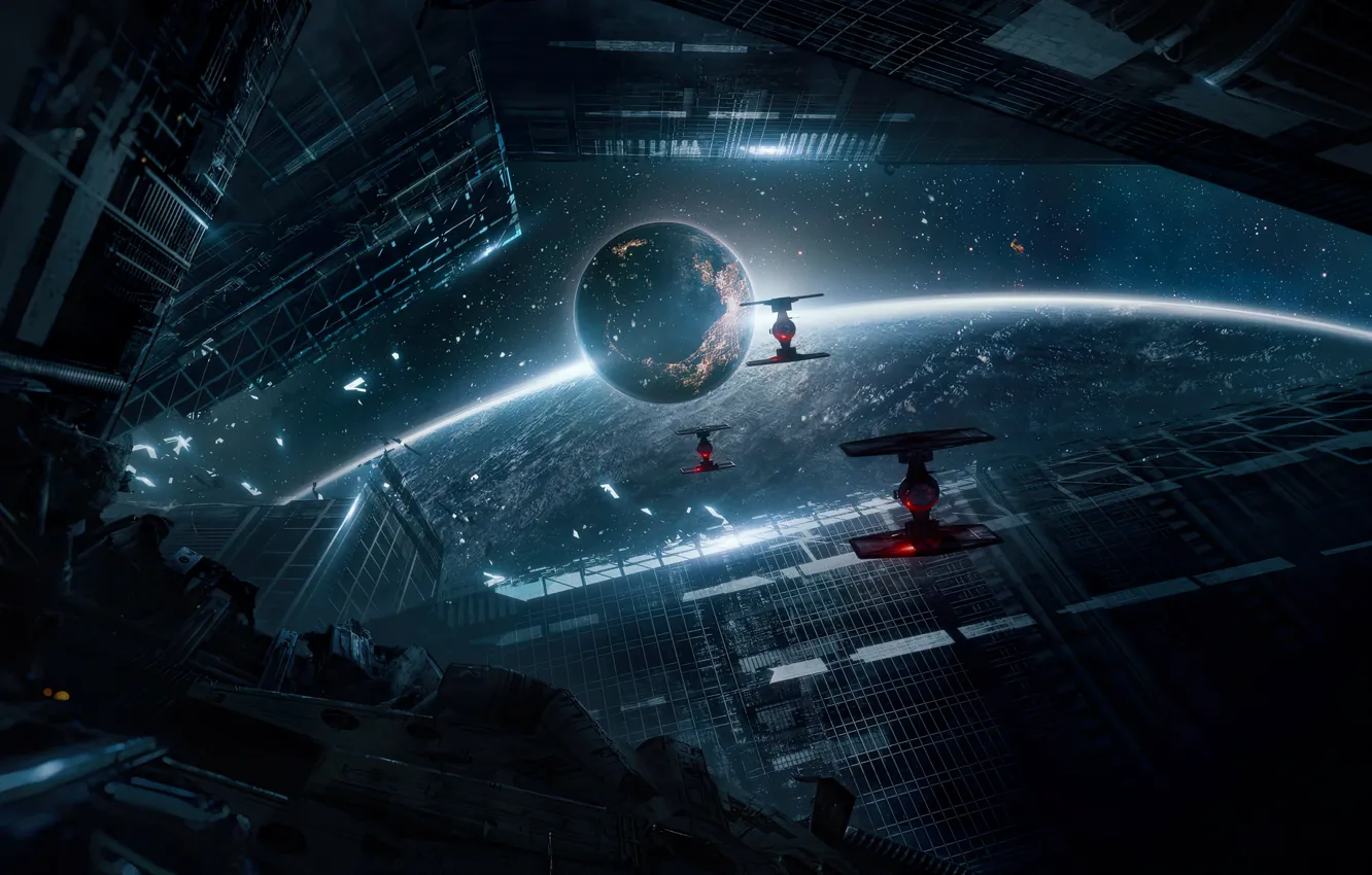Фото обои Star Wars, space, sci-fi