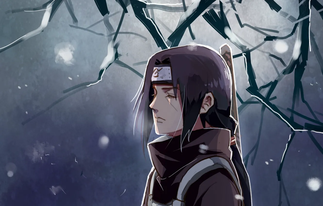 Фото обои naruto, art, Uchiha Itachi, anbu