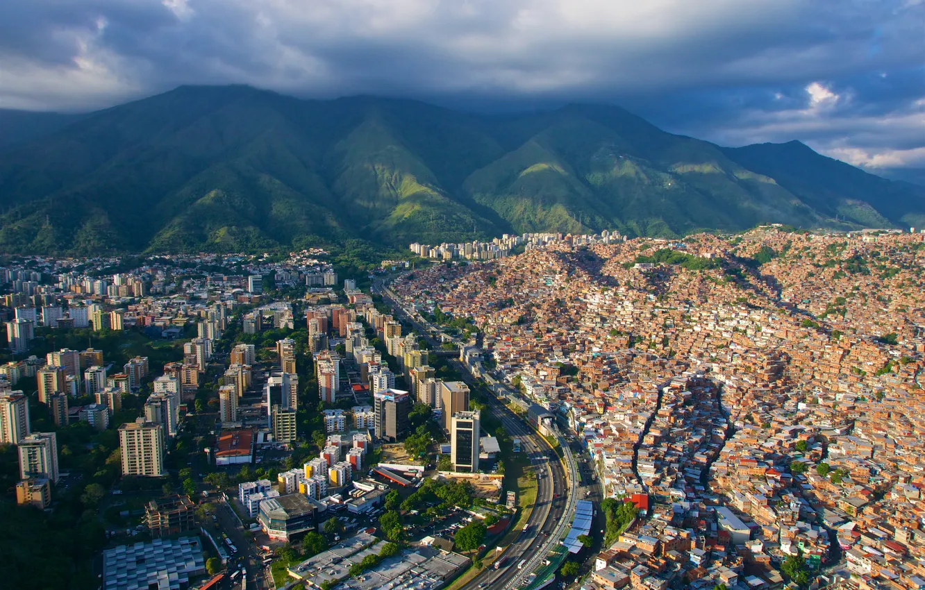 Фото обои city, landscape, venezuela, city street, caracas venezuela, venezuela city