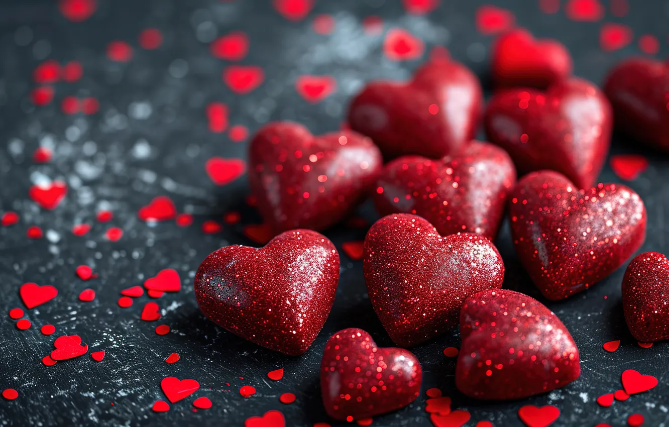 Фото обои любовь, фон, романтика, сердце, сердечки, red, love, happy