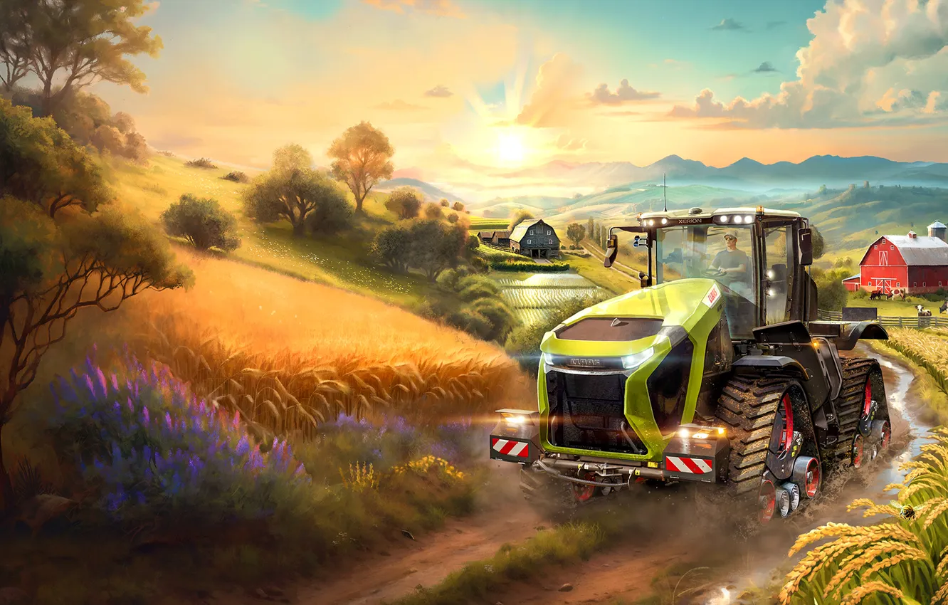 Фото обои Simulator, Farming Simulator, Farming Simulator 25