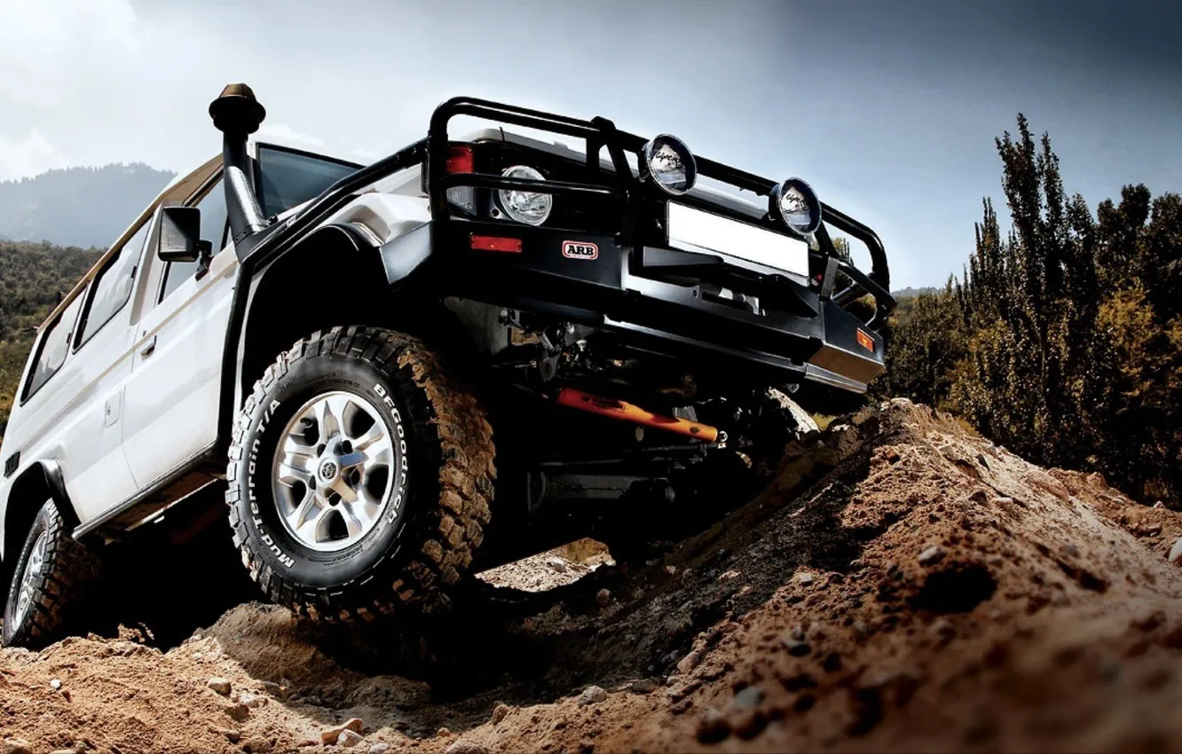 Фото обои внедорожник, Toyota, land, off-road, cruiser, ARB, BFGoodrich