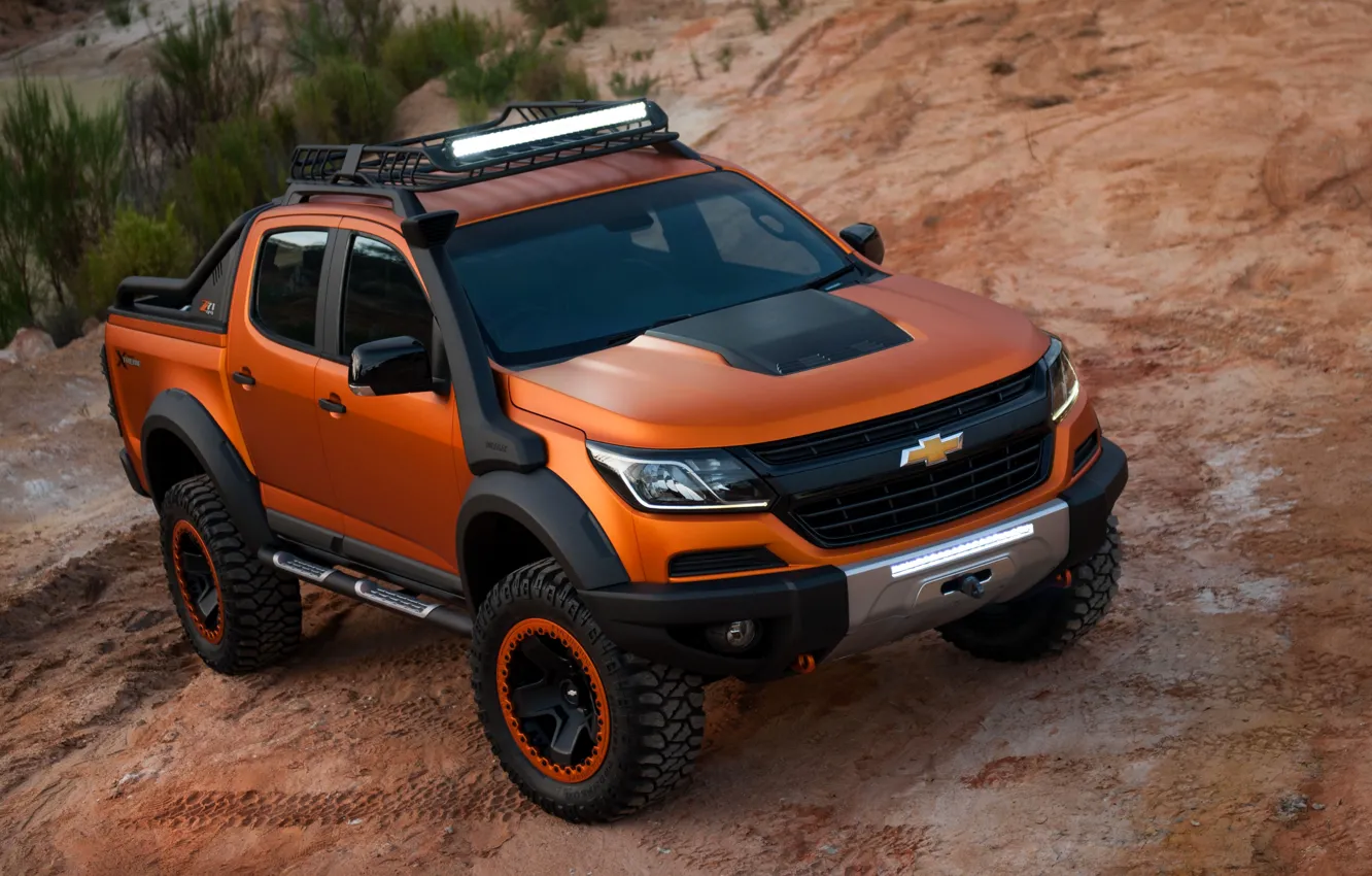 Фото обои свет, Chevrolet, пикап, 4x4, Colorado, Z71, 2016, Xtreme Concept