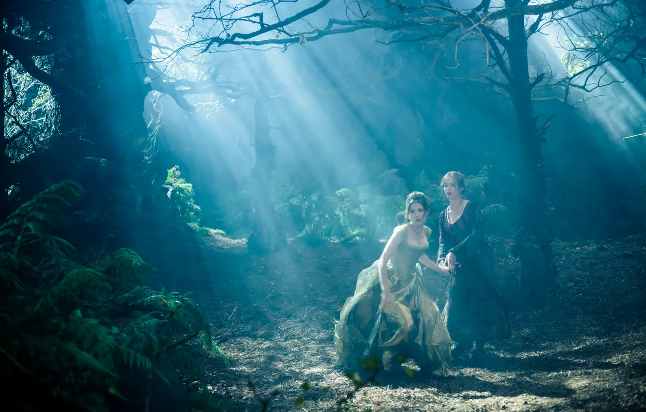 Фото обои Emily Blunt, Cinderella, Anna Kendrick, Чем дальше в лес, мюзикл, Into the Woods, Baker's Wife
