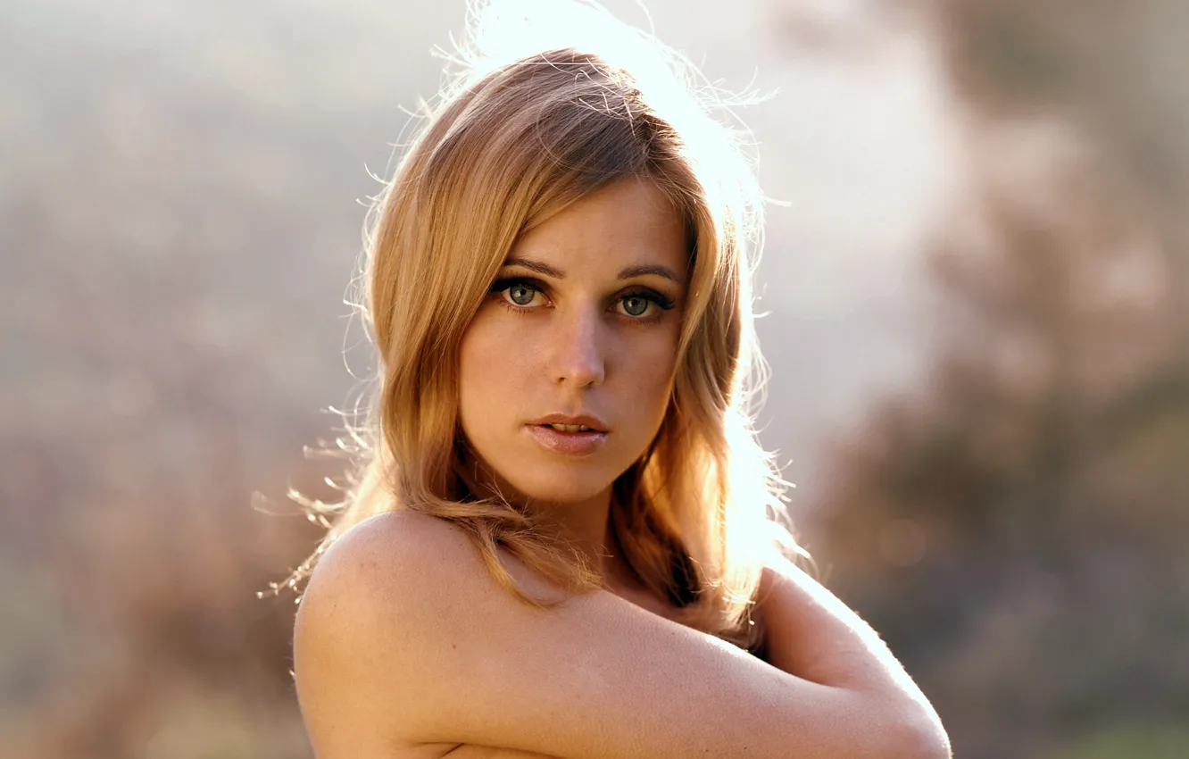 Фото обои лицо, модель, блондинка