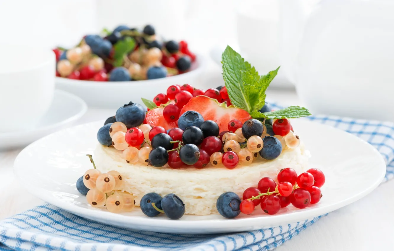 Фото обои ягоды, десерт, тортик, чизкейк, cheesecake