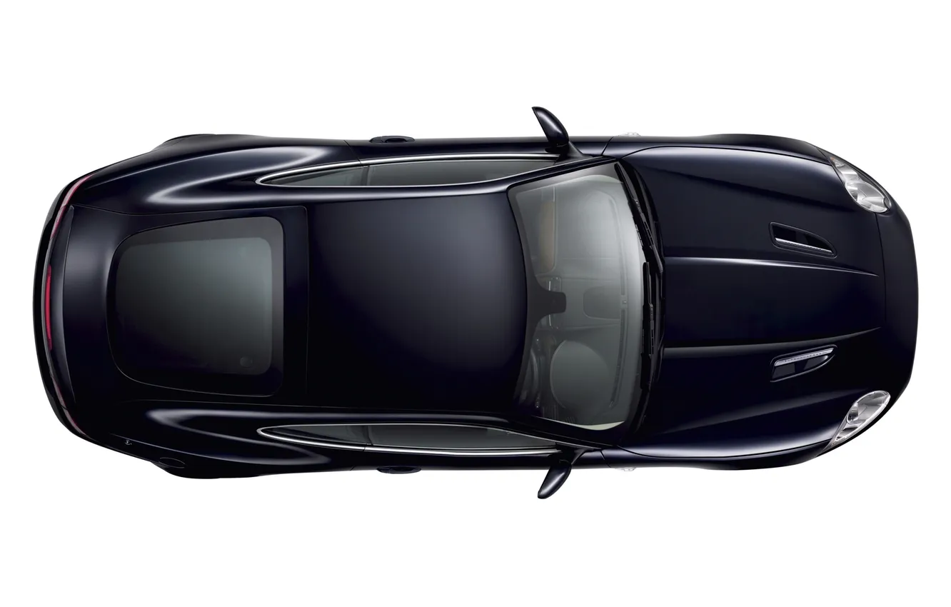 Фото обои купе, Jaguar, XKR, вид сверху, 2007, Portfolio, Jaguar XKR Portfolio