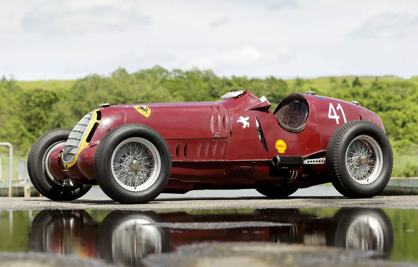 Фото обои Колеса, Спицы, Alfa Romeo, Classic, Scuderia Ferrari, Grand Prix, 1935, Classic car