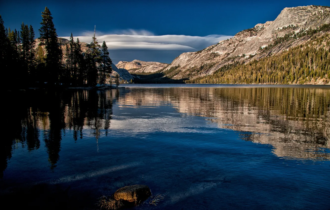 Фото обои горы, Калифорния, Йосемити, California, Yosemite National Park, Tenaya Lake, озеро Теная