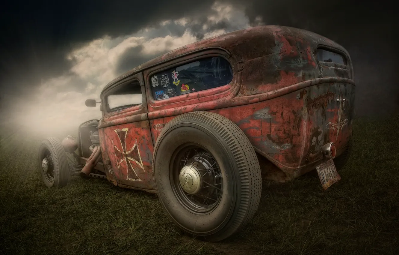 Фото обои ретро, Hot Rod, Rat Rod, Хот-род