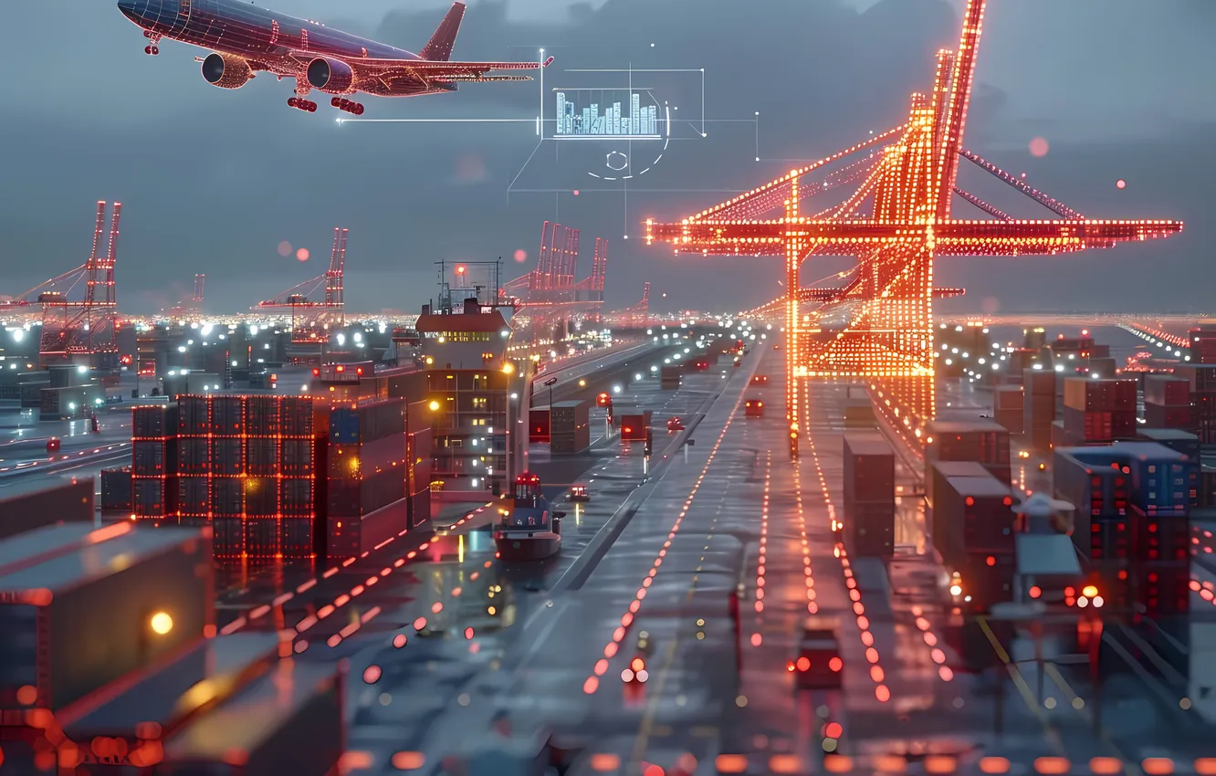 Фото обои cargo, ai art