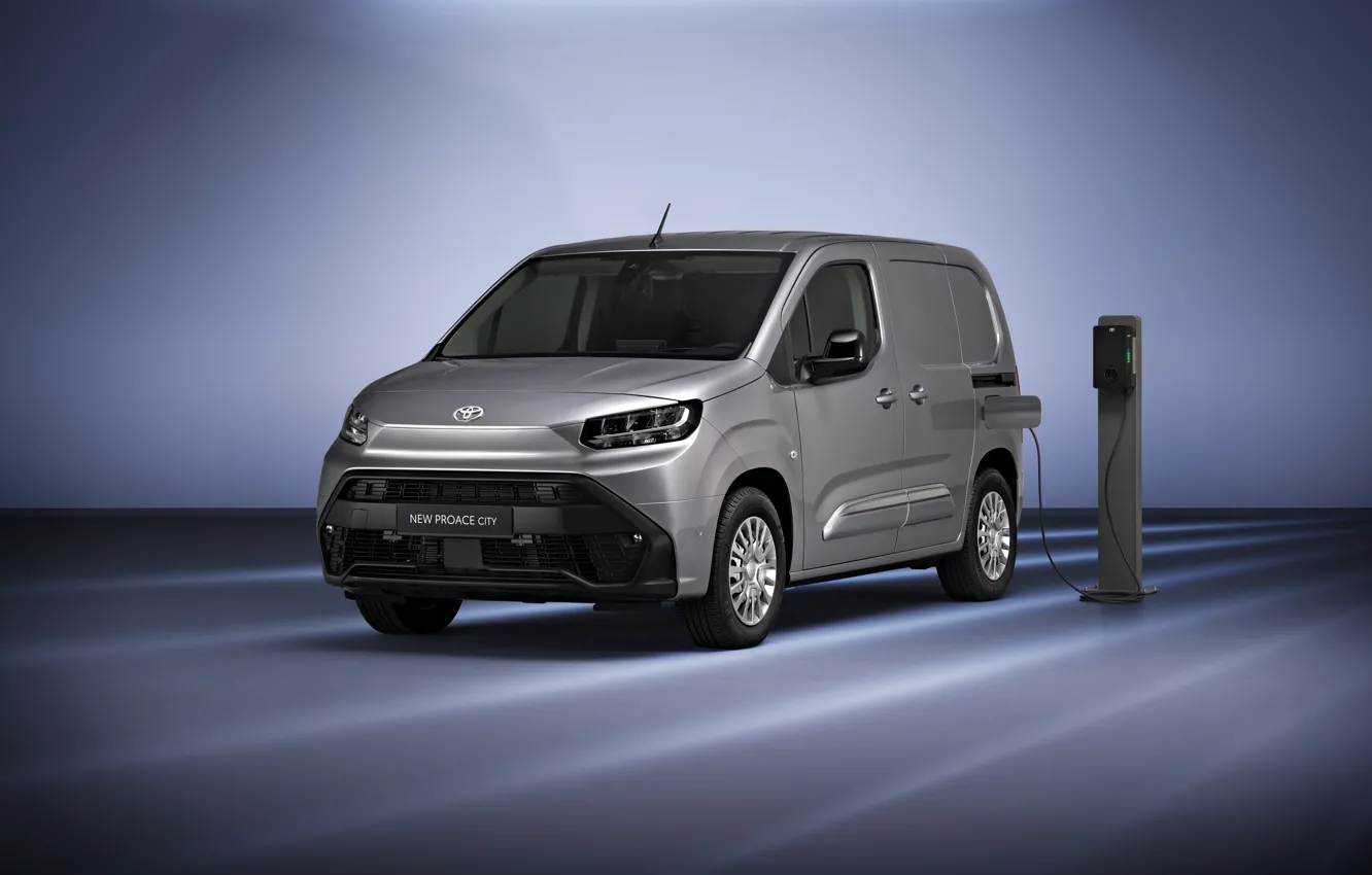 Фото обои City, Toyota, экстерьер, Тойота, Van, Electric, ProAce, 2024