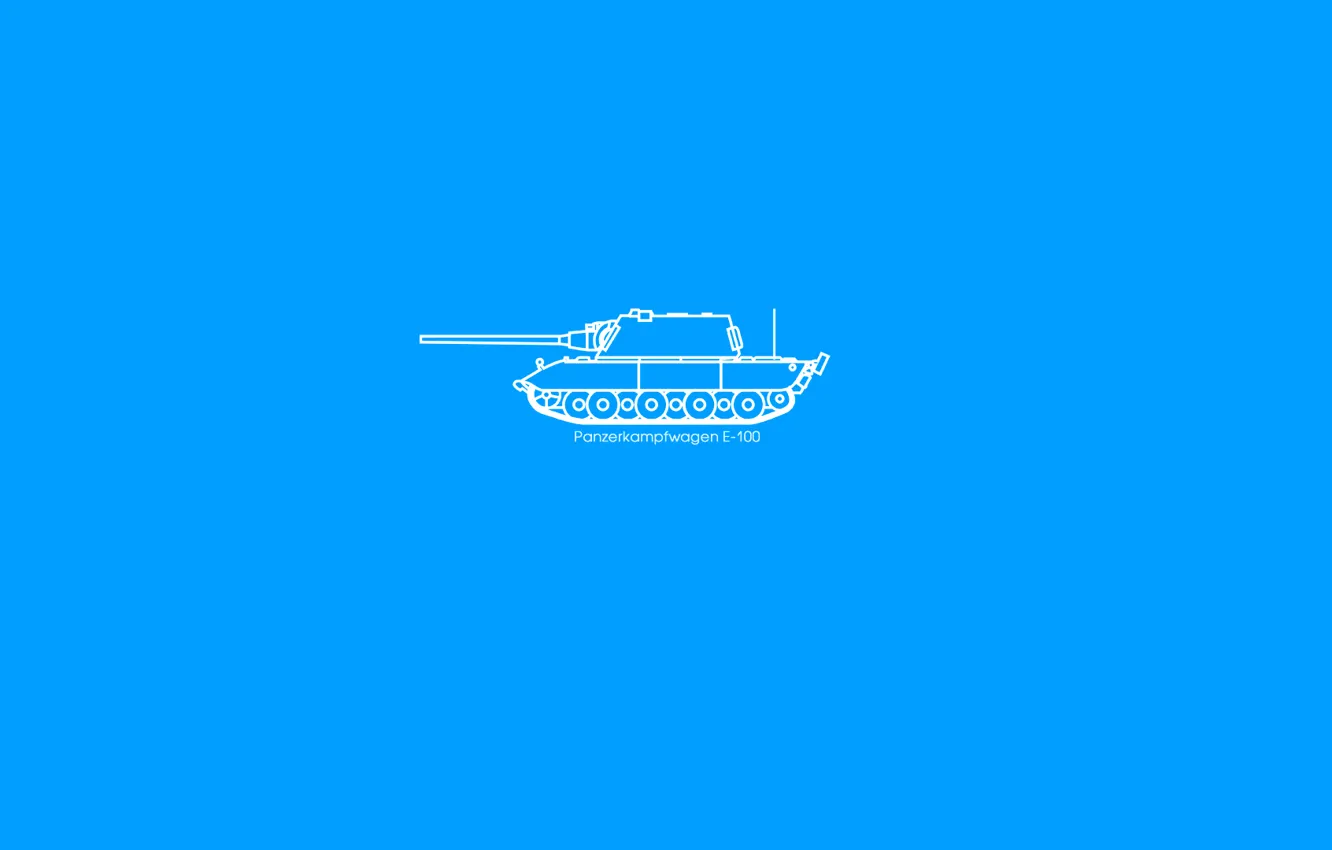 Фото обои Сверхтяжёлый танк, E-100, Pz.Kpfw. E-100, Gerat 383, Сотка, Panzerkampfwagen E-100