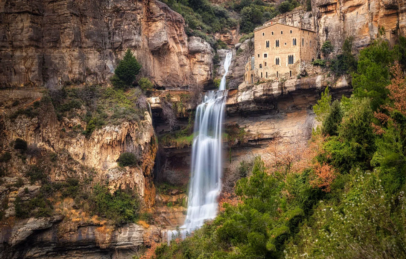 Фото обои benedictino, cascadas, monasterio