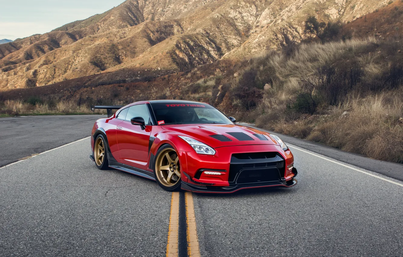 Фото обои Nissan, GT-R, R35