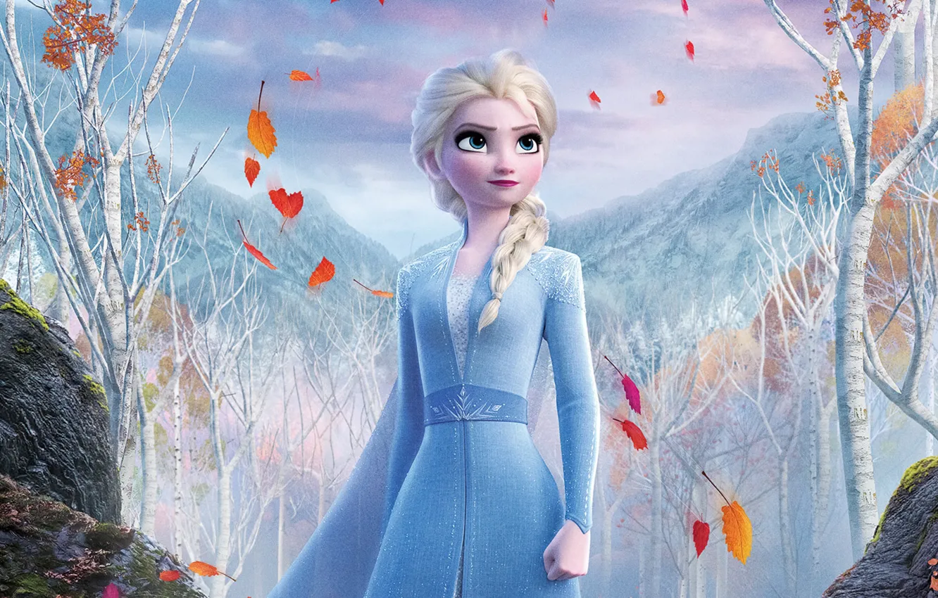 Фото обои мультик, мультфильм, Frozen, Elsa, Эльза, Холодное Сердце, Холодное сердце 2