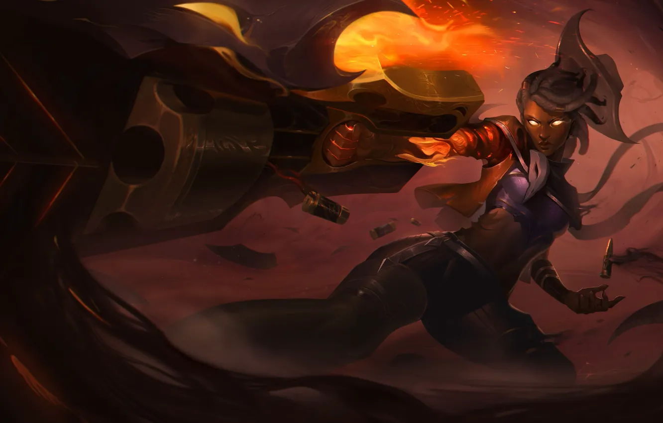 Фото обои девушка, League of Legends, Senna