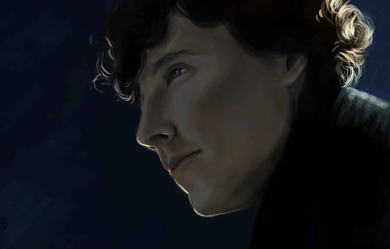 Фото обои рисунок, арт, живопись, Sherlock, Sherlock BBC, Sherlock Holmes, Sherlock (сериал), by mrborsch