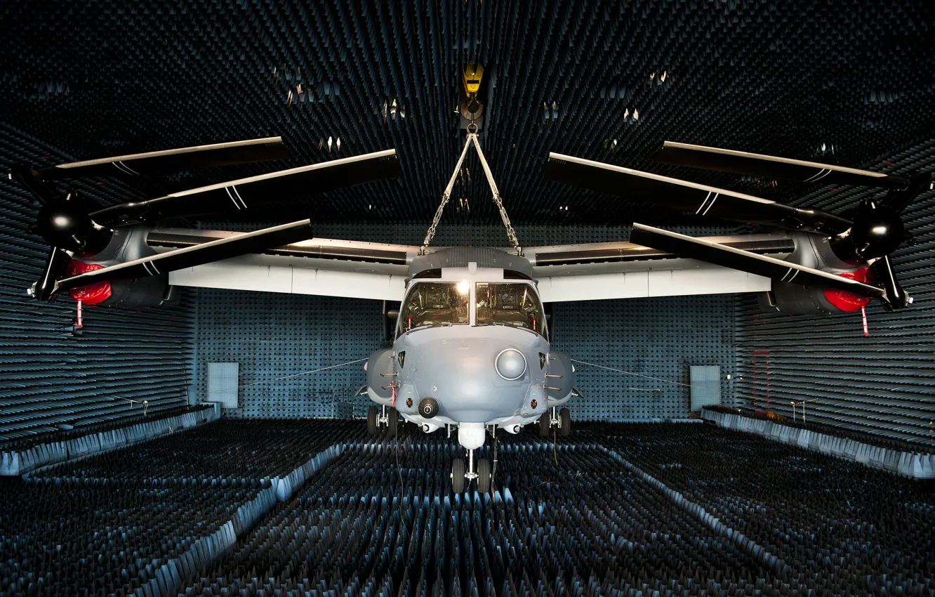 Фото обои конвертоплан, транспортный, тестирование, CV-22 Osprey