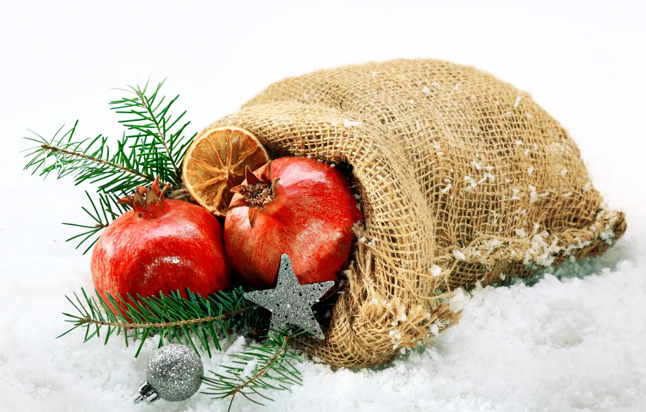 Фото обои снег, праздник, Новый Год, Рождество