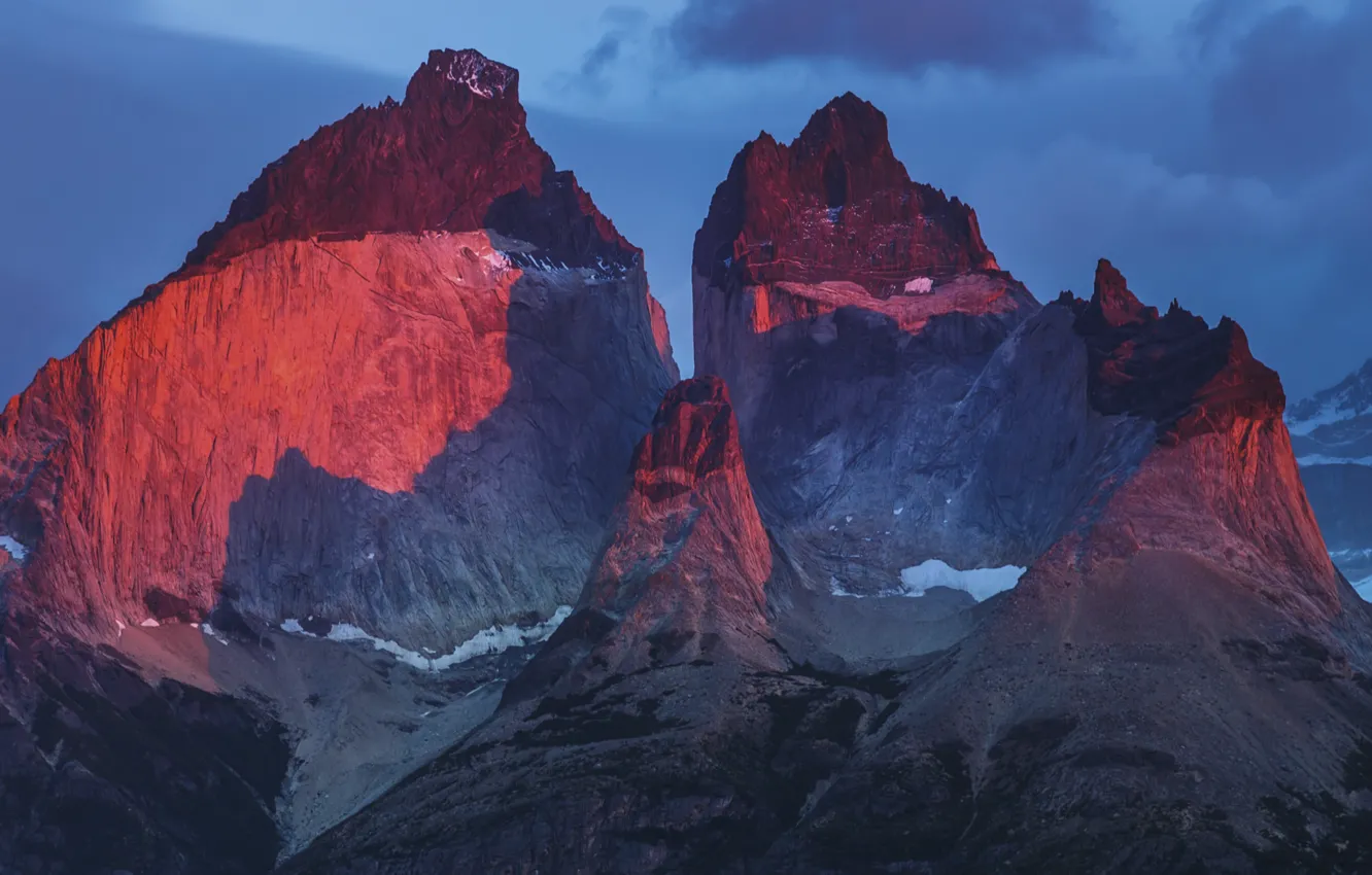 Фото обои небо, облака, горы, природа, скалы, Чили, Chile, Patagonia