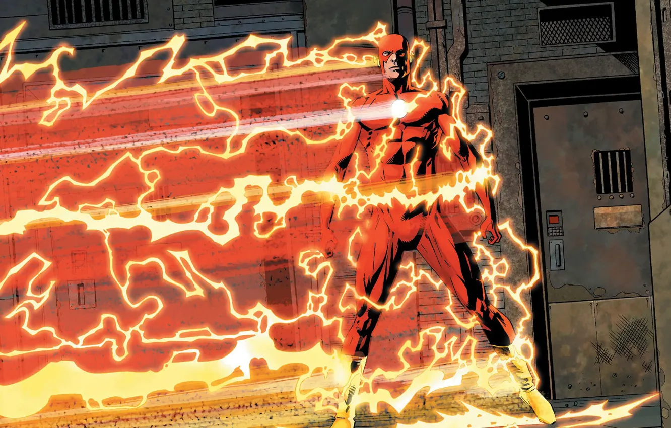 Фото обои молнии, комикс, the flash, DC Comics, флэш, спидстер, Speedforce
