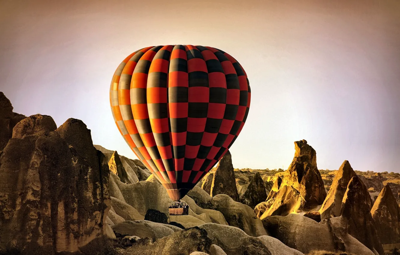 Фото обои photography, aircraft, photo, beautiful, Turkey, Cappadocia, hot air balloon, ballooning