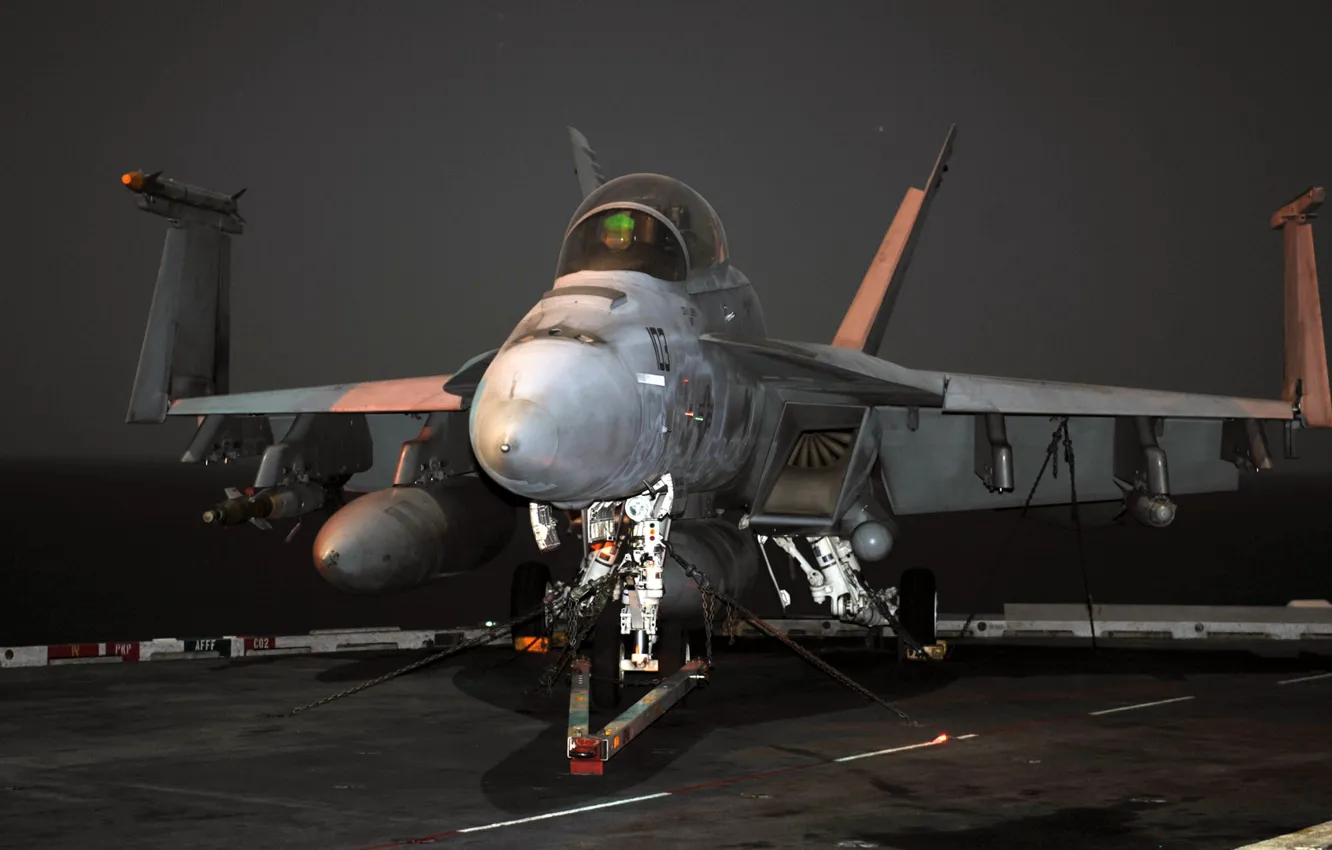 Фото обои авианосец, американский, Super Hornet, Douglas, McDonnell, палубный истребитель-бомбардировщик, ВМС США, F/A-18F